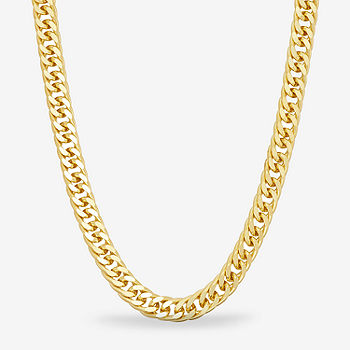 14K Gold 7 Inch Solid Curb Chain Bracelet - JCPenney