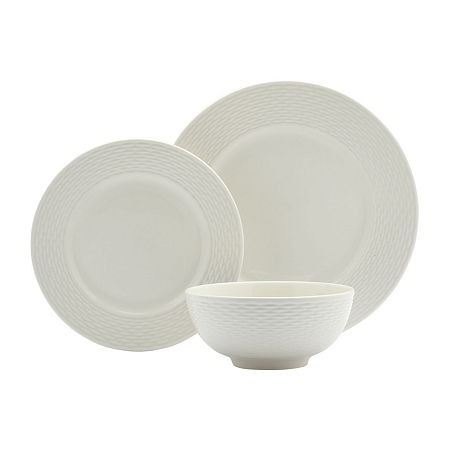 Gallery Dubai 12-pc. Porcelain Dinnerware Set, One Size, White