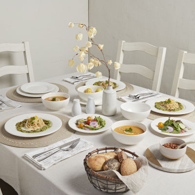 Gallery Fluer 12-pc. Porcelain Dinnerware Set