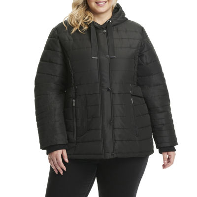 details hooded water resistant heavyweight puffer jacket
