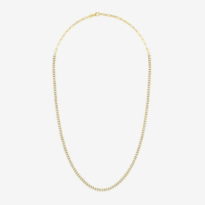 Diamond Addiction (G-H / SI2-I1) 4 CT.T.W. Lab Grown Diamond Tennis Necklace in 10K Gold