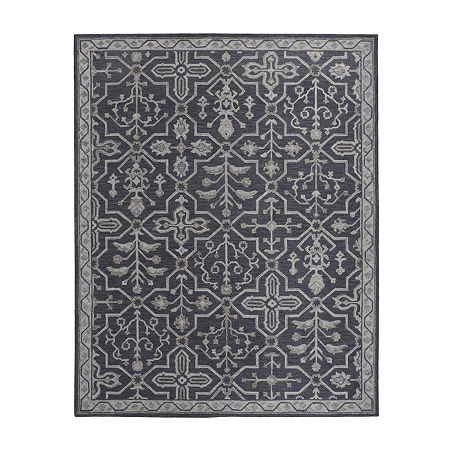 Weave And Wander Faris Floral Hand Tufted Indoor Rectangle Area Rugs, One Size, Gray