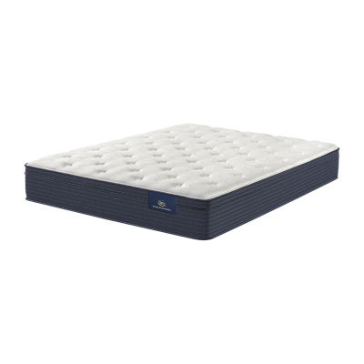 Serta® Classic Plush Euro Top Mattress Only, Color White Blue JCPenney