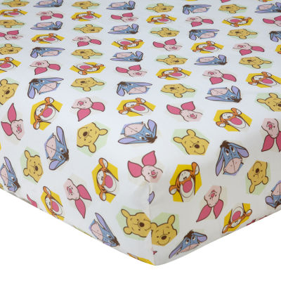 Disney Peeking Pooh Crib Sheet Crib Sheet, Color Tan JCPenney