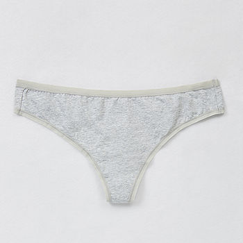 Ambrielle Organic Cotton Thong Panty 303247 - JCPenney