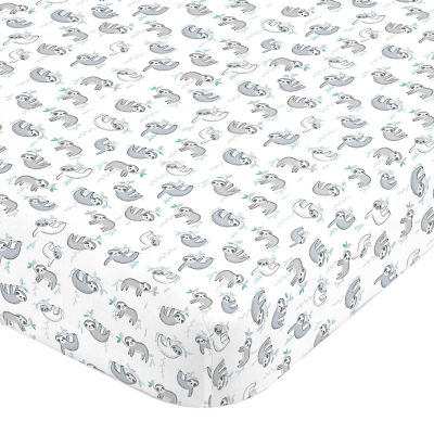 Nojo Super Soft Sloth Crib Sheet