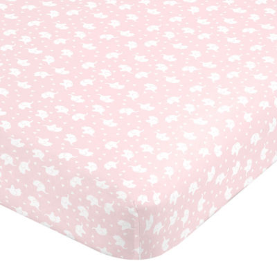 Nojo Pink Elephant Mini Crib Sheet