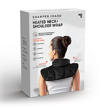 Sharper Image® Heated Neck & Shoulder Aromatherapy Wrap, Lavender Scented  Hot & Cold Therapy, Weighted Muscle Pain & Stress Relief, Luxurious Soft  Plush, Adjustable Fit, Relaxation & Self-Care 