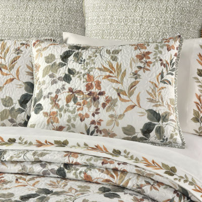 Royal Court Evergreen Floral Quilt Set