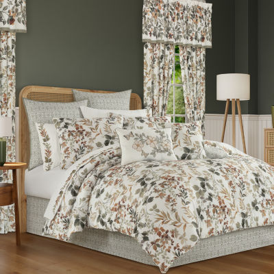 Royal Court Evergreen 4-pc. Floral Midweight Comforter Set