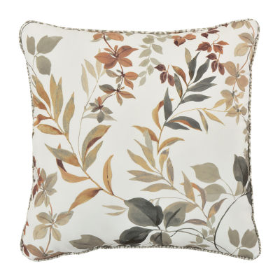Royal Court Evergreen Square Throw Pillow