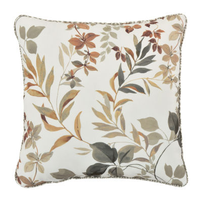 Royal Court Evergreen Square Throw Pillow