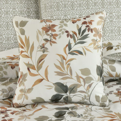 Royal Court Evergreen Square Throw Pillow