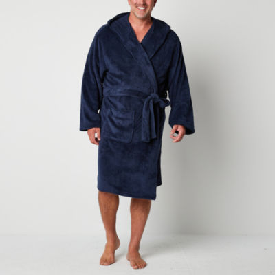 St. John's Bay Mens Big and Tall Long Sleeve Long Length Super Soft Robe