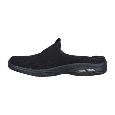 Black hotsell skechers mules