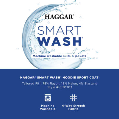 Haggar® Mens Smart Wash® Tailored Fit Hooded Sport Coat