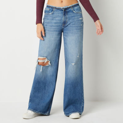 Low-rise loose-fit wideleg jeans - Women