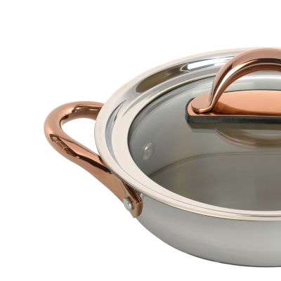 BergHOFF Ouro Gold Stainless Steel 10" Skillet with Lid