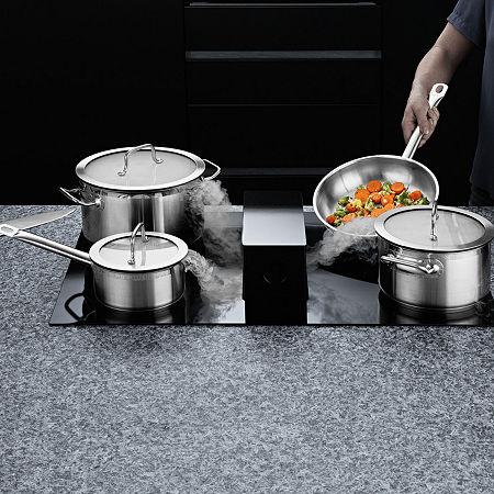 BergHOFF Gem Downdraft 7-pc. Cookware Set, One Size, Black