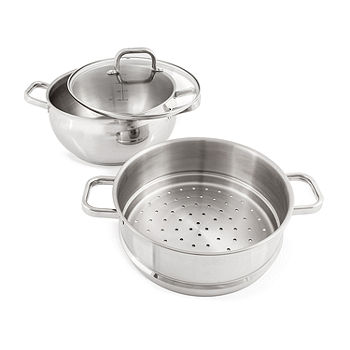 Tramontina 18/10 Stainless Steel 4-Piece 3-Quart Steamer/Double