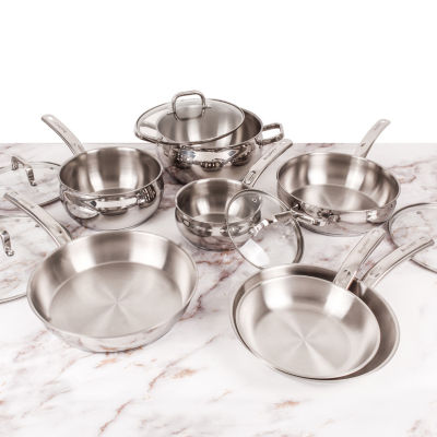 BergHOFF Belly Shape 18/10 Stainless Steel 12-pc. Cookware Set