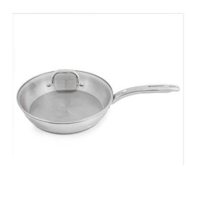 BergHOFF Ouro Stainless Steel Skillet with Glass Lid - Silver