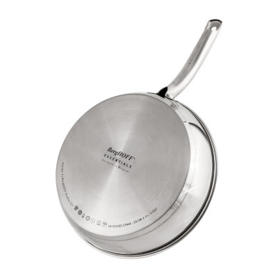 BergHOFF Belly Shape 18/10 Stainless Steel 2.5-qt. Skillet with Lid