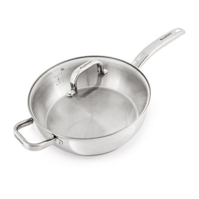 BergHOFF Belly Shape 18/10 Stainless Steel 9.5" Deep Skillet