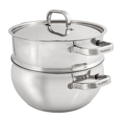 BergHOFF Belly Shape 18/10 Stainless Steel 5.5-qt. Stockpot with Lid