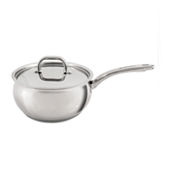 Cuisinart 419-18P 2-Quart Pour Saucepan with Cover Contour Cookware,  Stainless Steel