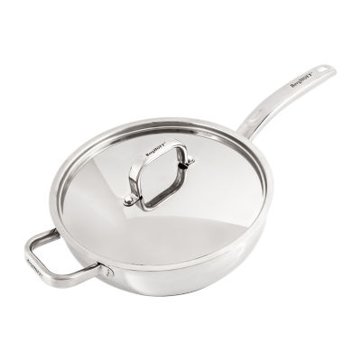 BergHOFF Belly Shape 18/10 Stainless Steel 9.5" Deep Skillet