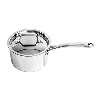 Tri-Ply Clad 1.5 Qt Covered Stainless Steel Covered Sauce Pan