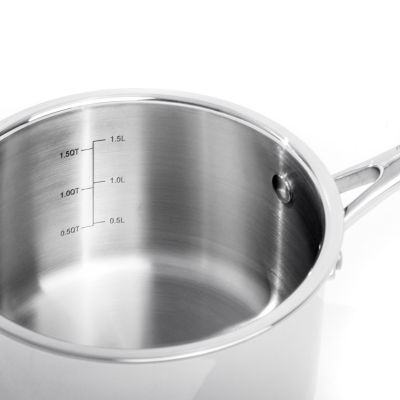 BergHOFF 18/10 Stainless Steel Tri-Ply 3.3-qt. Sauce Pan with Lid