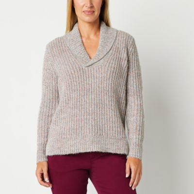 St. John's Bay Womens Long Sleeve Pullover Sweater
