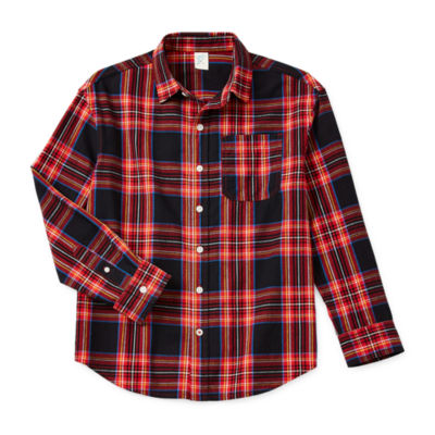 Thereabouts Little & Big Boys Long Sleeve Button-Down Shirt