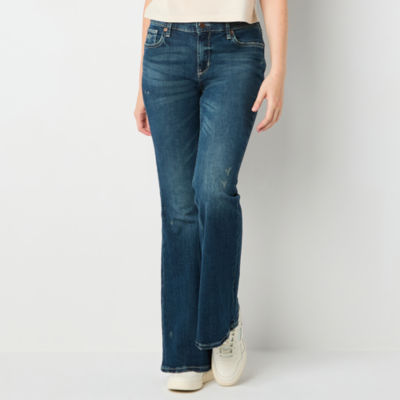 Arizona - Juniors Womens Low Rise Flare Leg Jean