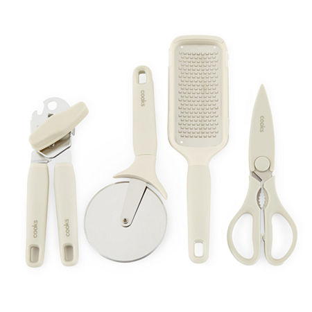 Cooks Prep 4-pc. Kitchen Utensil Set, One Size, White