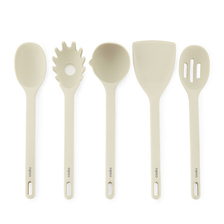 Cooks Silicone 5-pc. Kitchen Utensil Set, One Size, White