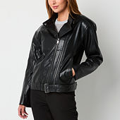 Worthington Midweight Plus Motorcycle Jacket Color Black JCPenney