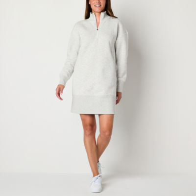 Xersion Womens Classic Fleece Half Zip Dress