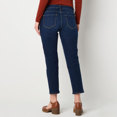 a.n.a Womens Low Rise Straight Leg Slim Fit Jean