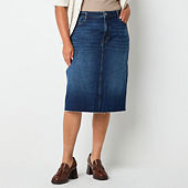 Jcpenney jean skirt hotsell