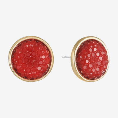 Mixit Gold Tone 12mm Stud Earrings