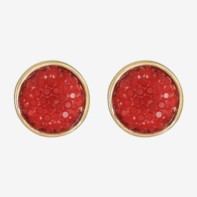 Mixit Gold Tone 12mm Stud Earrings