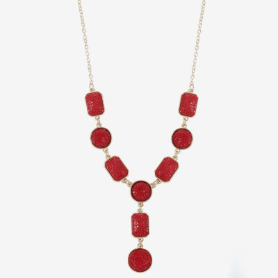 Mixit Gold Tone Womens 17 Inch Y Necklace
