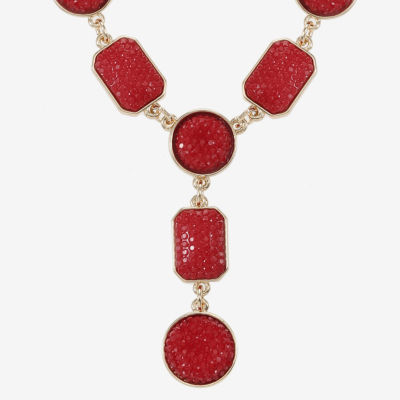Mixit Gold Tone Womens 17 Inch Y Necklace