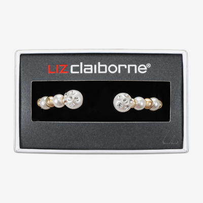 Liz Claiborne Gold Tone Womens Cuff Bracelet