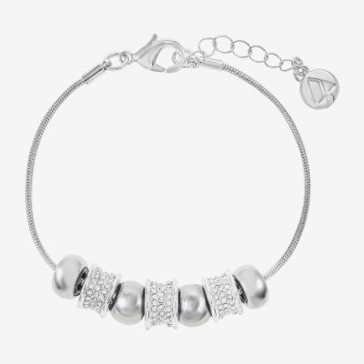 Liz Claiborne Slider Womens Glass Strand Bracelet