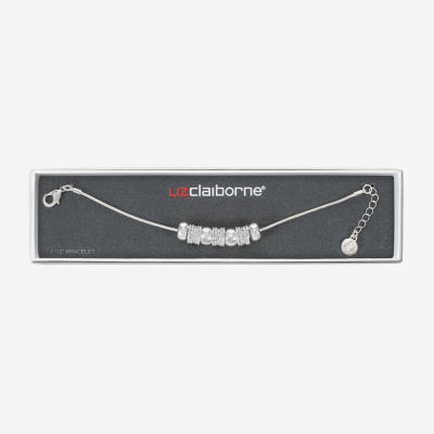 Liz Claiborne Slider Womens Glass Strand Bracelet