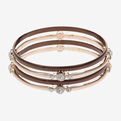Liz Claiborne Bangle Womens 4-pc. Glass Bracelet Set